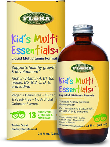 Flora - Kids Multi Essentials+, Liquid Multivitamin Formula, 13 Essent