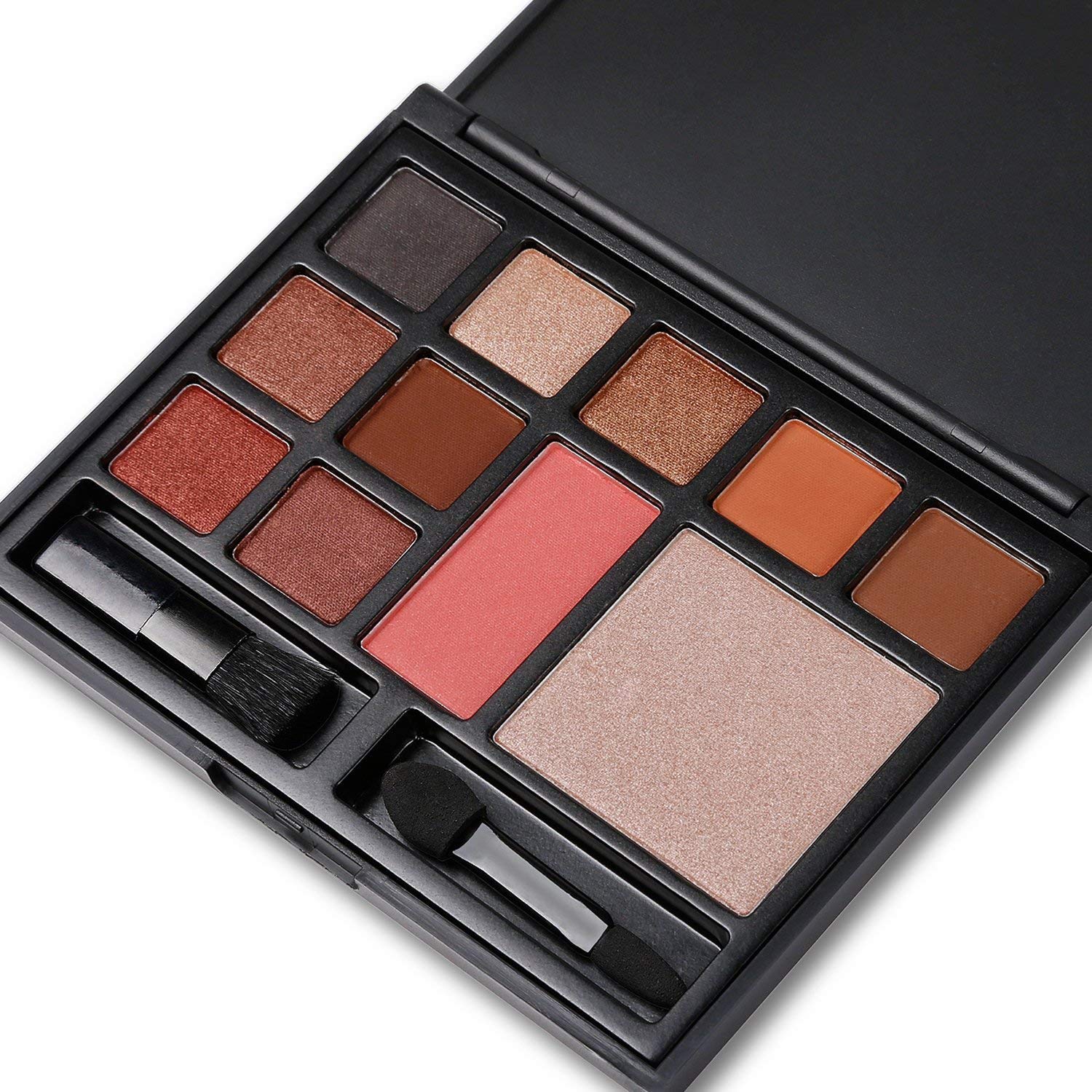 DONGXIUB Eyeshadow Makeup Palette Shimmer + Matte 11 Colors Highly Nude Warm Eye Shadow