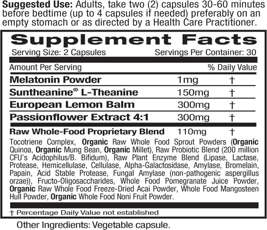 Emerald Labs Sleep Health - Dietary Supplement With Melatonin, Passion