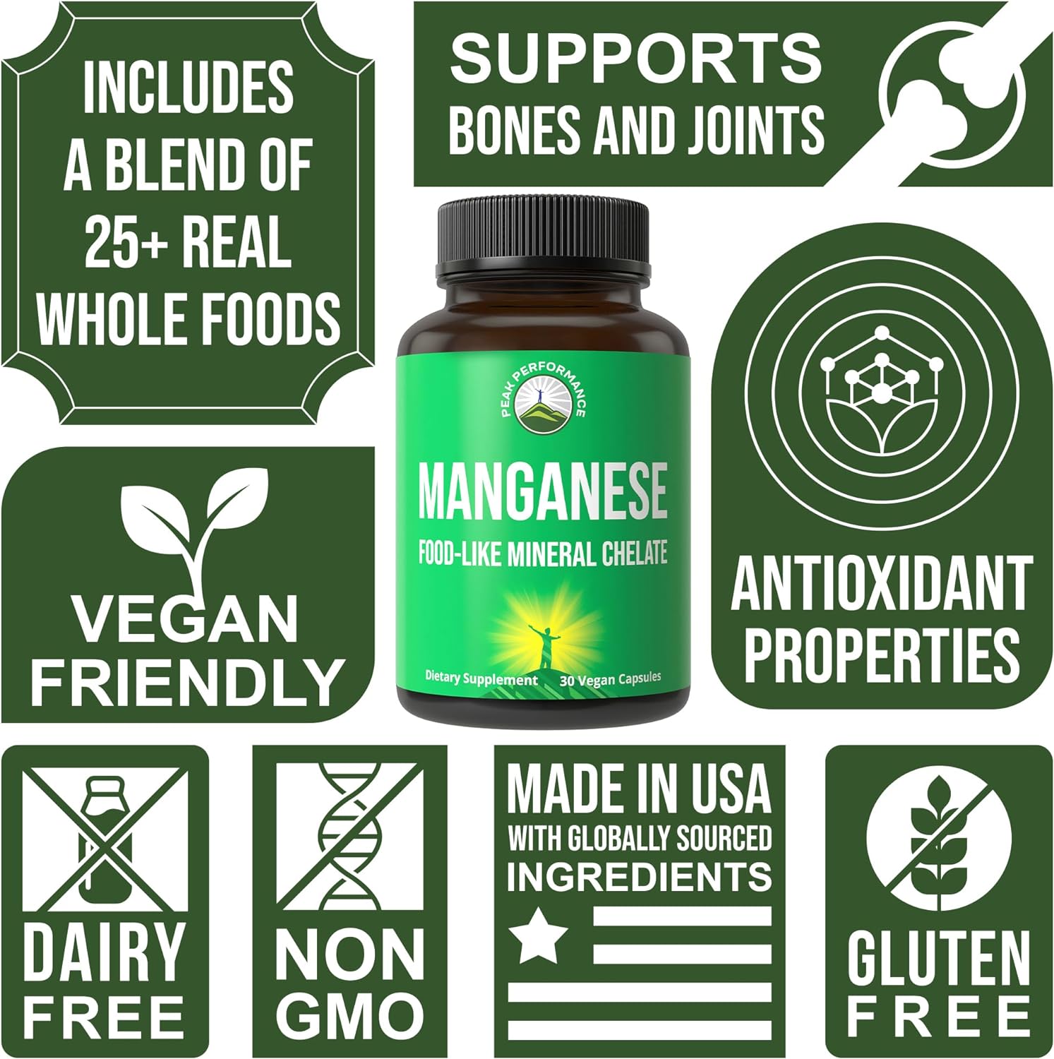  Manganese Supplement Food Like Mineral Chelated For Superio