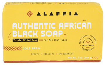 Alaffia Cold Brew Authentic African Black Soap, 5