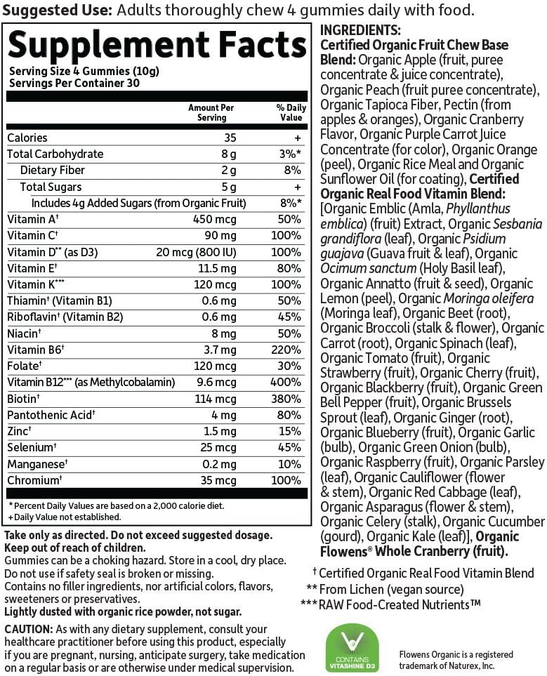 Garden of Life mykind Organics Men 40+ Gummy Vitamins, 40+Multi Berry,