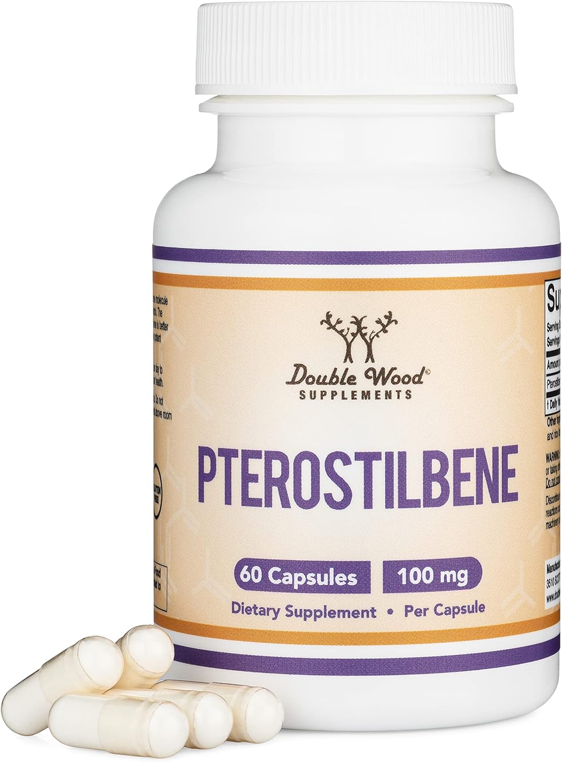 Pterostilbene Supplement 100Mg Capsules (Third Party Tested)