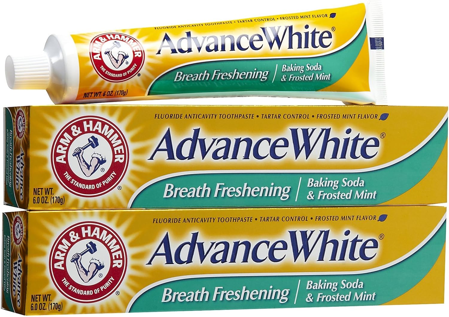 Arm & Hammer Advance White Brilliant Sparkle uoride Anti-Cavity Toothpaste - 6  - 2 pk