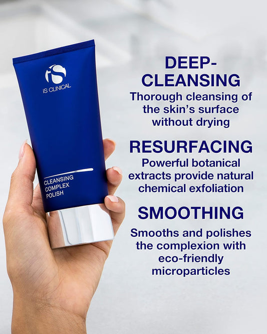 iS CLINICAL Cleansing Complex Polish; Gentle Exfoliator for Face; Polishes and smoothes the skin