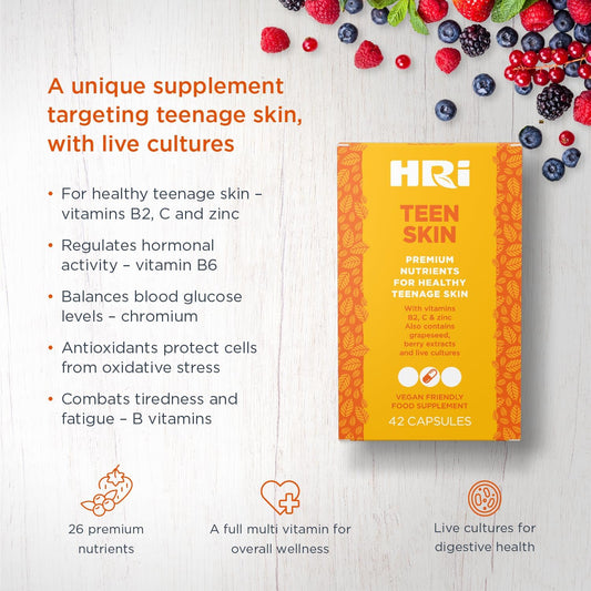 Hri Teen Skin Kids Vitamins - Multivitamin For Kids 12-18 Years - To A230 Grams