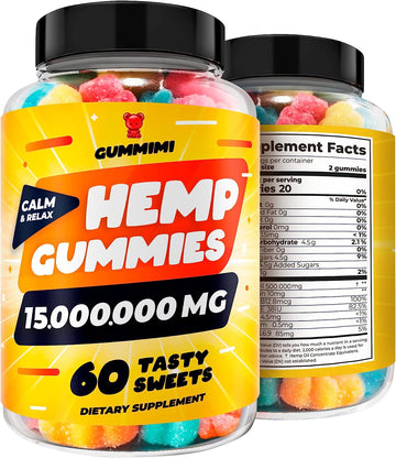 H?mp Gummies ? 15,000,000 ? High Potency Comforting H?mp Oil ? Ease Worries, Hurting and Discomfort in Body ? Fruity Fla