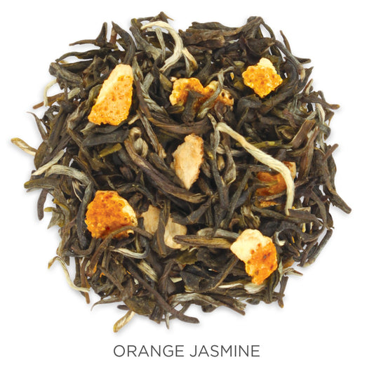 Tea Forte Orange Jasmine Organic Green Tea, Loose Tea Canister Makes 35-50 Cups