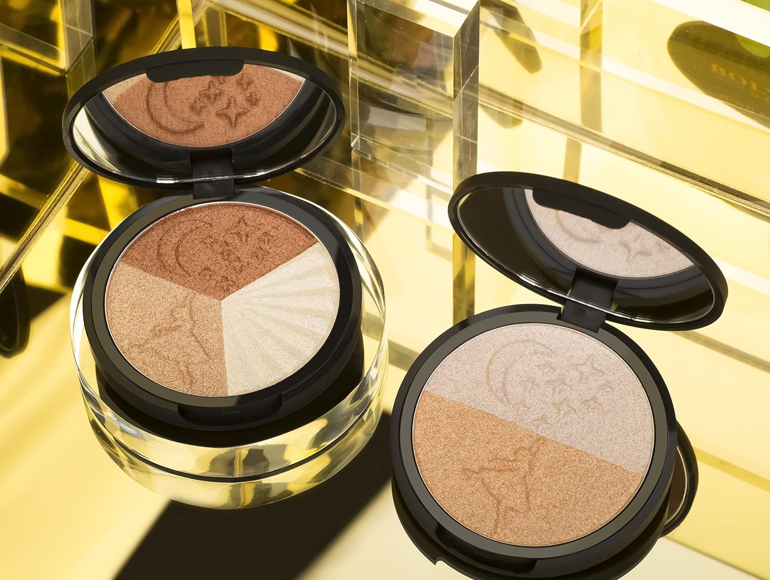 Bolver Highlighter Makeup Palette, Powder Palette Facial Bro