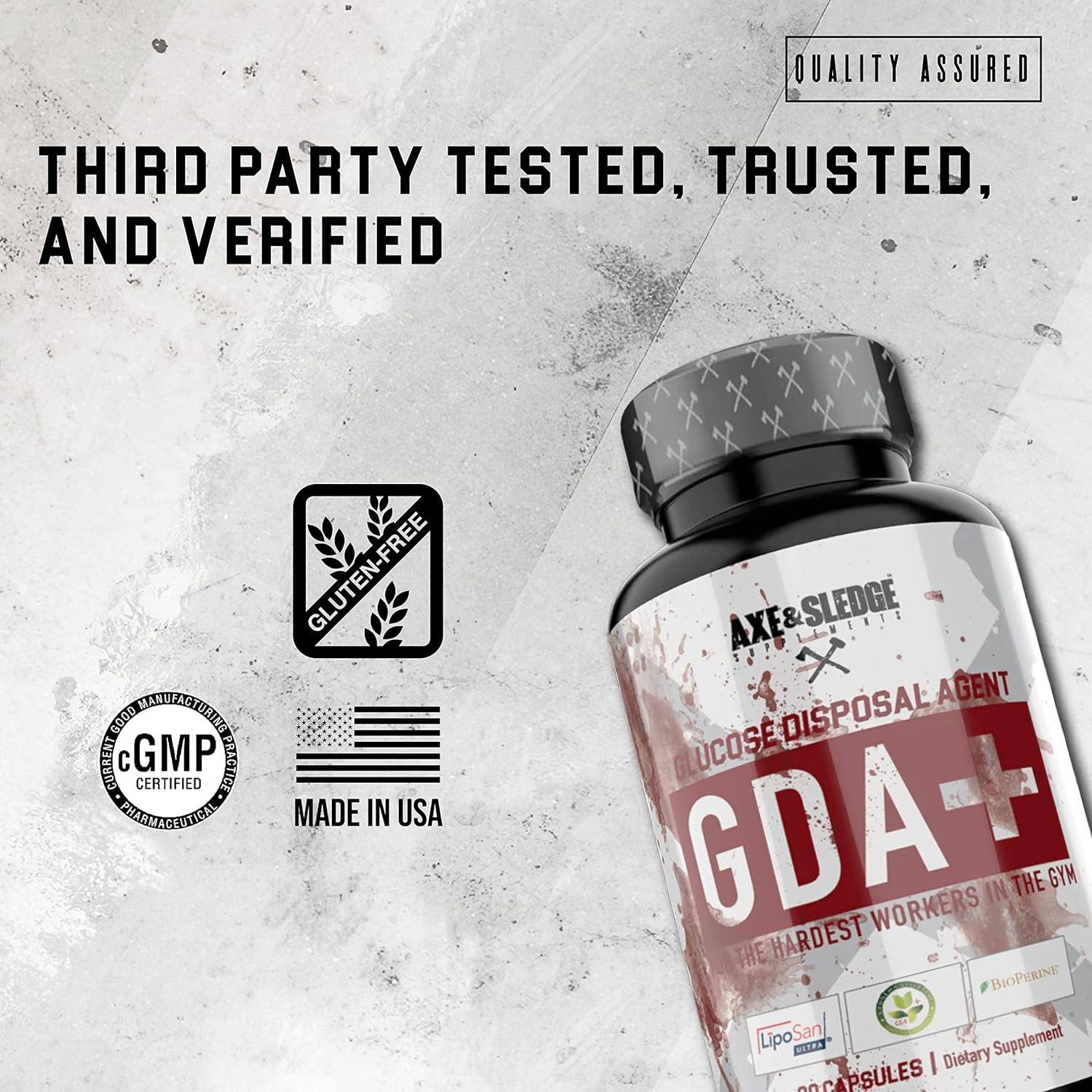 Axe & Sledge Supplements GDA+, Glucose Disposal Agent, Nutrient Partit