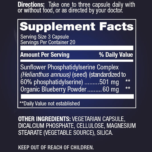 Anabolic Laboratories Phosphatidylserine Supplement - 60 Vegetarian Ca