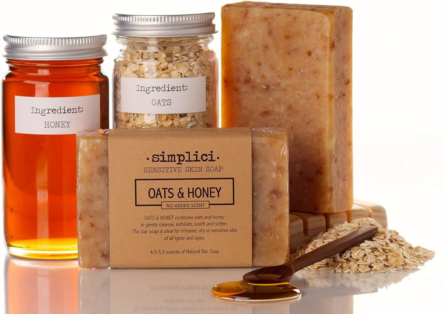 Esupli.com  SIMPLICI Oatmeal & Honey Bar Soap Value Bag (6 U