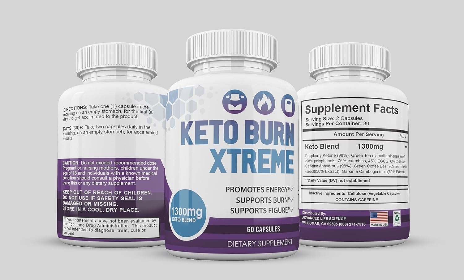  (Official) Keto Burn Xtreme, Advanced Formula 1300mg, Made 