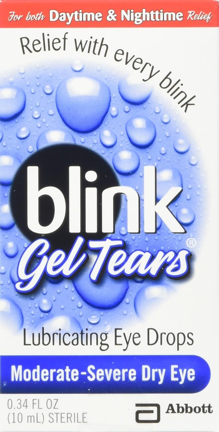 blink Gel Tears Lubricating Eye Drops 10 mL (Pack of 2)0.34 Fl Oz (Pac