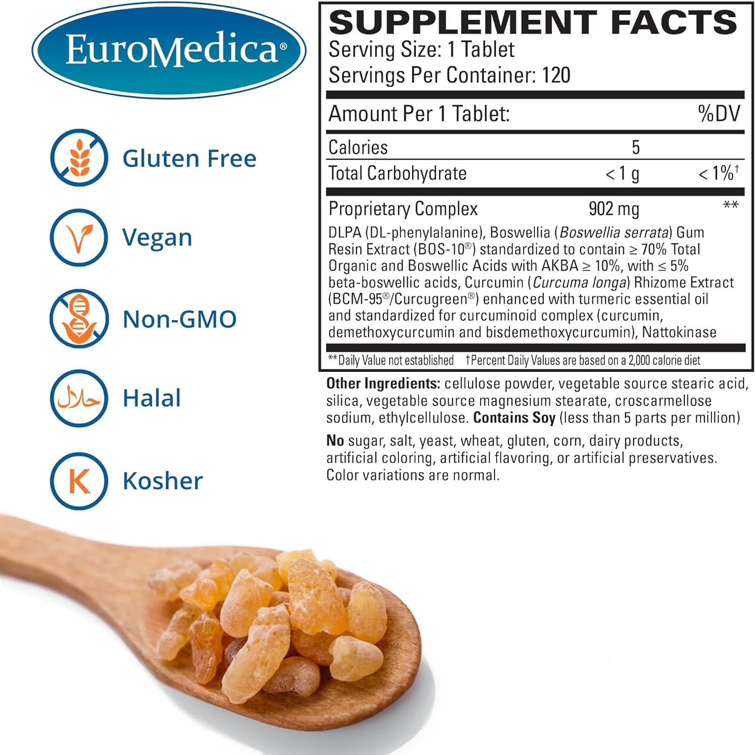 Euromedica Curaphen Extra Strength - 120 Tabs - Ultra Potent Curcumin 