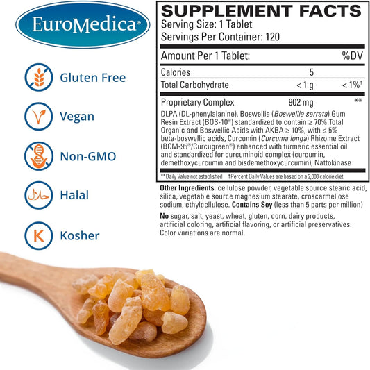 Euromedica Curaphen Extra Strength - 120 Tabs - Ultra Potent Curcumin 