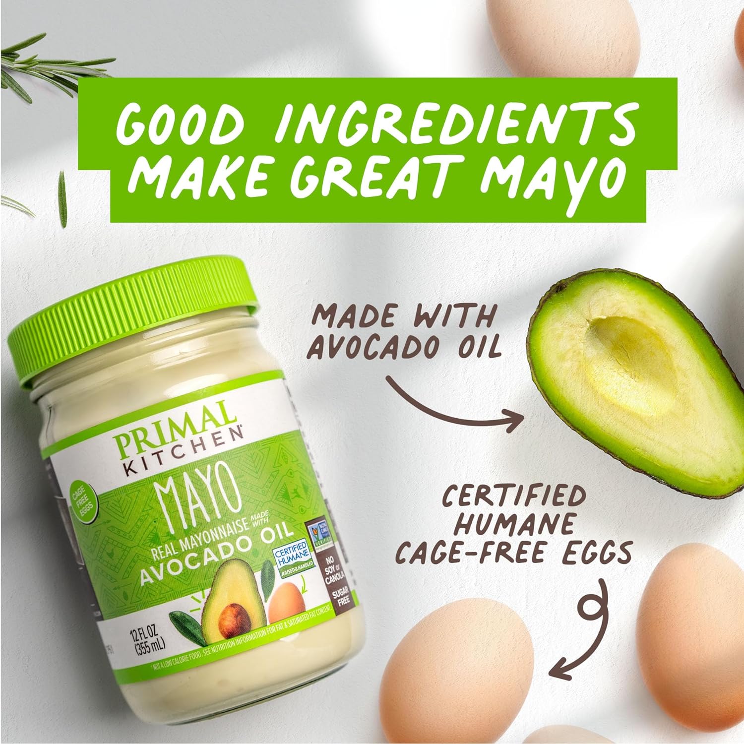 Primal Kitchen Mayo Made with Avocado Oil and Cage-Free Eggs, Variety 