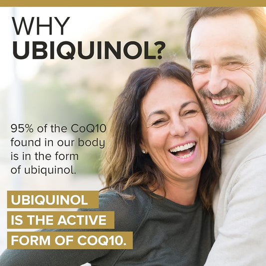 Ubiquinol CoQ10 100mg Softgels, Qunol Ubiquinol - Active form Of Coenzyme Q10, Antioxidant For Heart Health, Healthy Blood Pressure Levels, Beneficial To Statin Users, 4 Month Supply - 120 Count