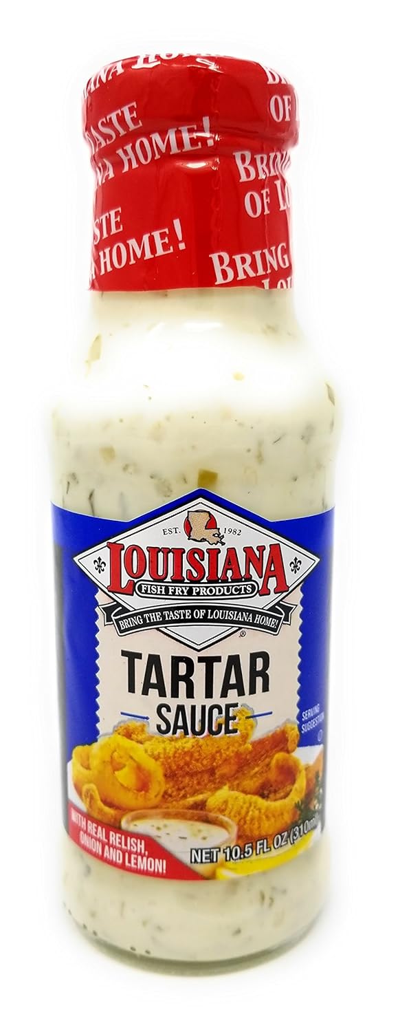 Louisiana Fish Fry Tartar Sauce, 10.5oz - Pack of 2 - Classic Seafood 