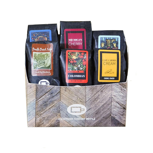 Sampler Coffee Variety Pack | 100% Specialty Arabica Coffee Try-Me-Size one pot bags, light-medium roast