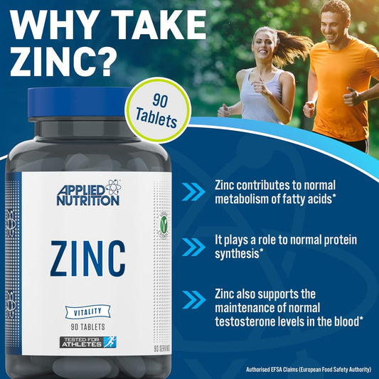 Applied Nutrition Zinc - 15mg Strength Supplement for Normal Immune Sy40 Grams