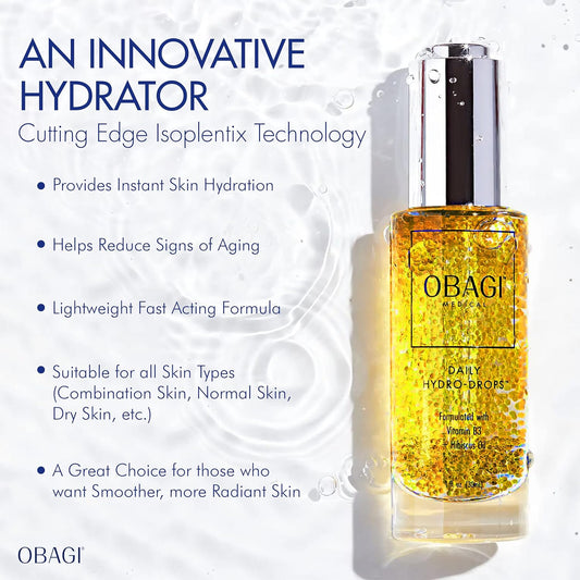 Obagi Daily Hydro-Drops Hydrating Facial Serum for Dry Skin, 1