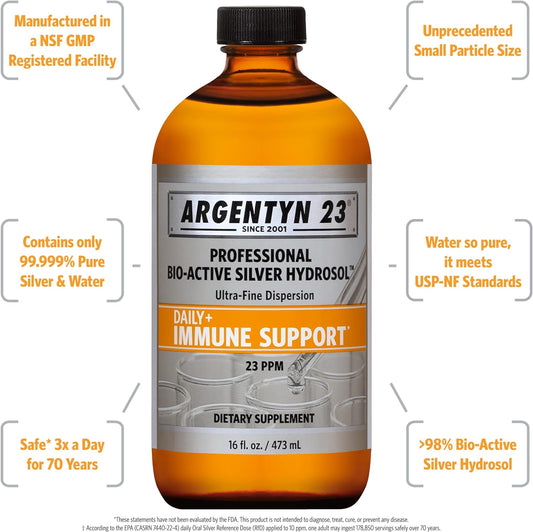 Argentyn 23 Professional Bio-Active Silver Hydrosol for Immune Support