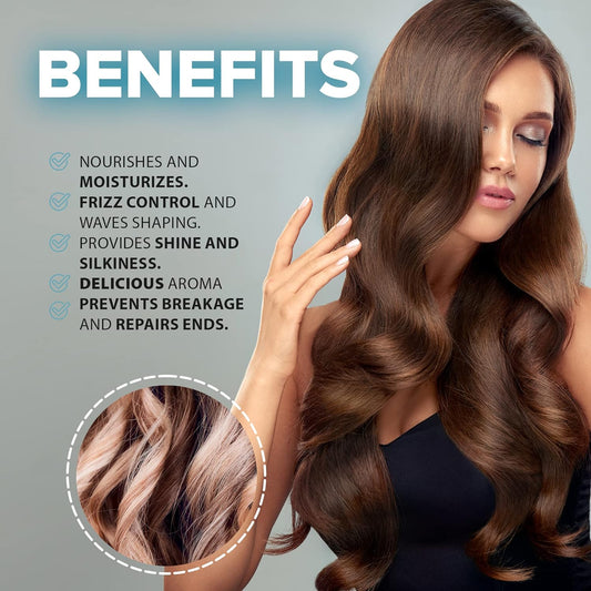 KALIVE Hair Mask for Deep Hydration & Repair - 8 oz. Keratin, Collagen & Wheat Germ - Hair Care Products for Dry, Damaged Hair. (Pack of 2)
