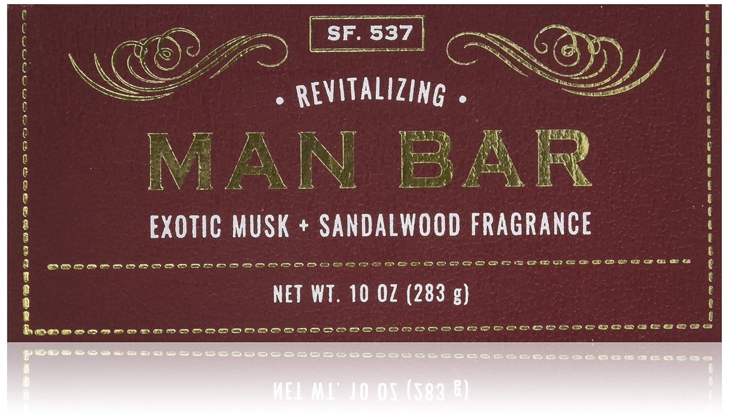 San Francisco Soap Company Revitalizing Man Bar, Exotic Musk & Sandalwood, 10