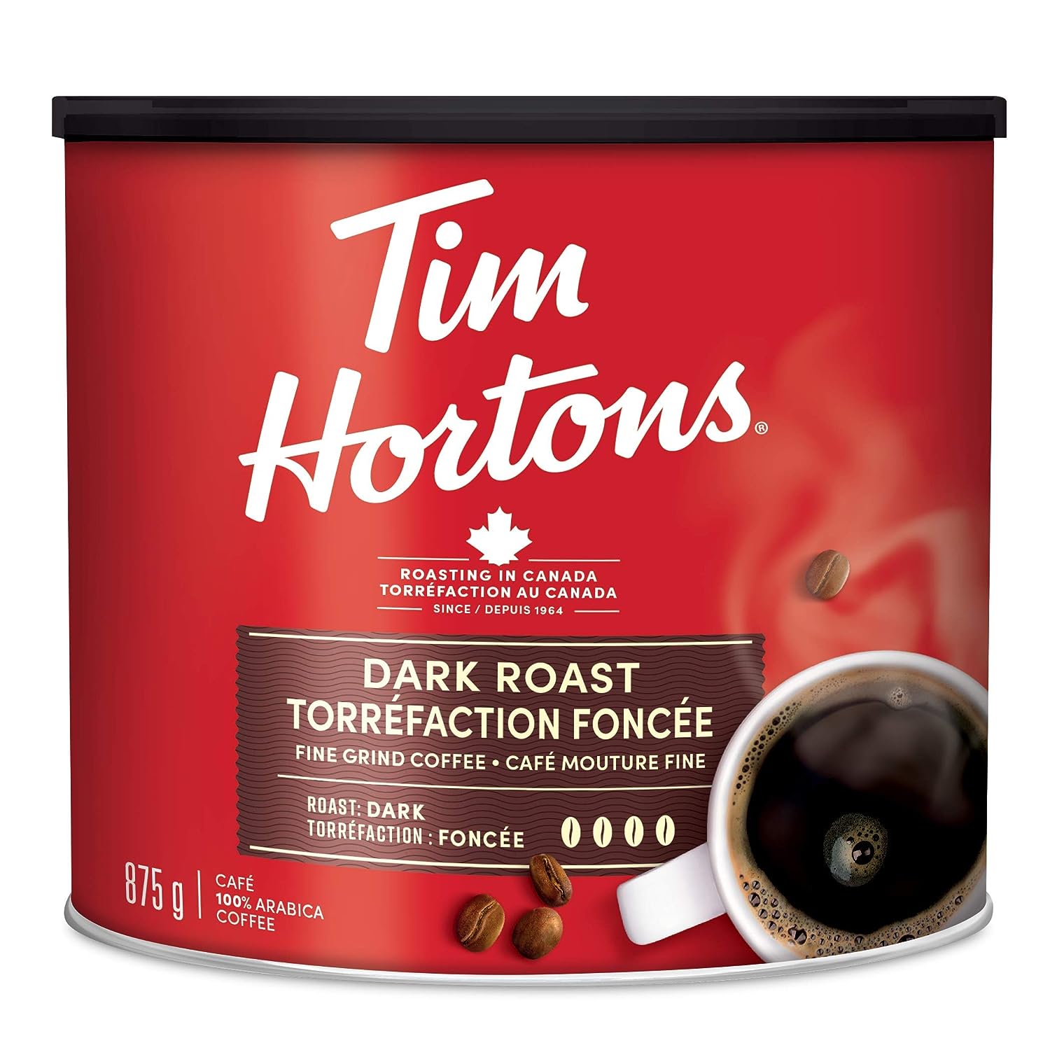 Tim Horton's 100% Arabica Dark Roast, Ground Coffee