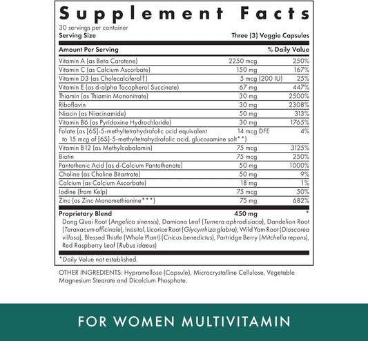 MICHAEL'S Health Naturopathic Programs for Women Multivitamin ? 90 Veg