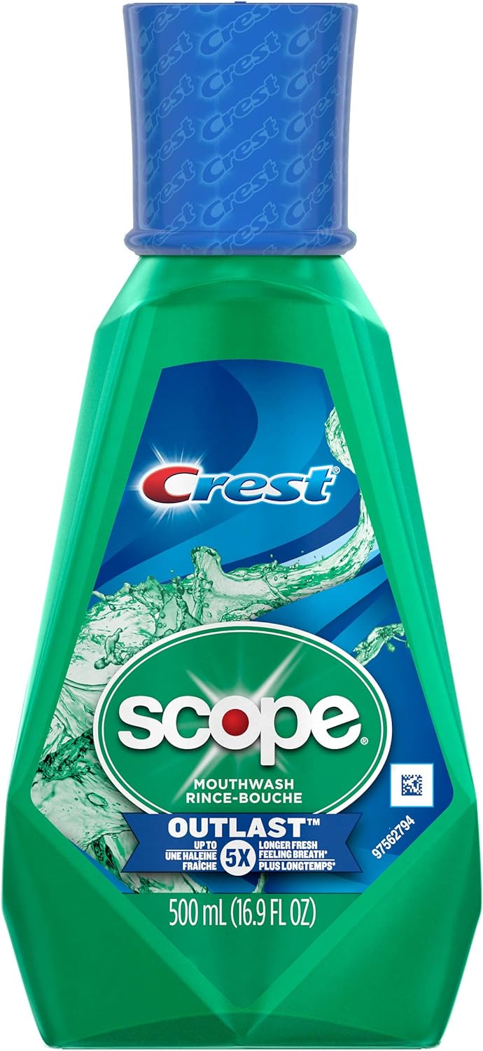 Crest Scope Outlast Mouthwash Long Lasting Peppermint, 3 Pac