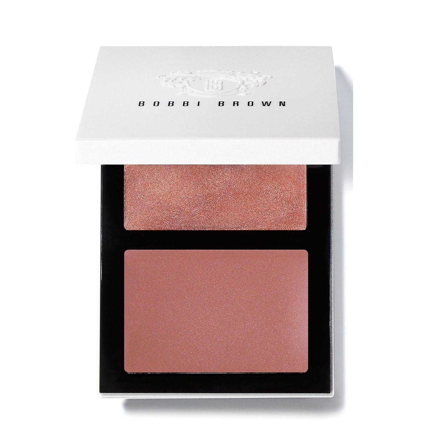Bobbi Brown Cheek Glow & Pot Rouge For Lips and Cheeks Palette -Bare Cream Glow Highlighter Bare/ Desert Rose Pot Rouge For Lips and Cheeks