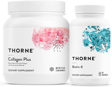 Thorne Collagen Plus and Biotin 8 Bundle for Radiant Skin, H