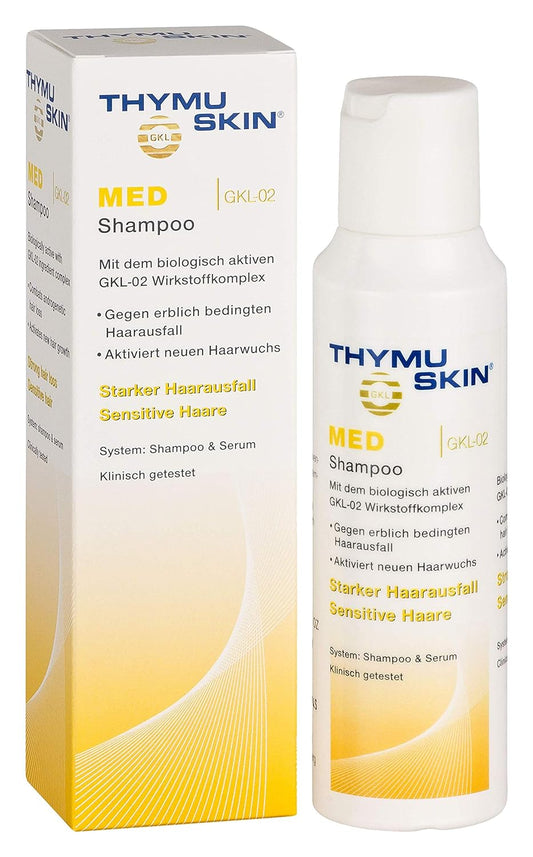 THYMUSKIN Med - Hair Care Peptides Shampoo (Step #1) for Hair Growth Due to Hair Loss - for Sensitive Hair and Scalp Conditions where Balding is Already Present