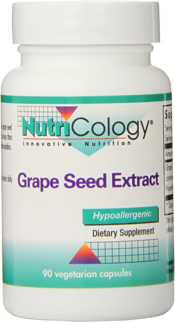Nutricology Grape Seed Extract, Vegicaps, 90-Count