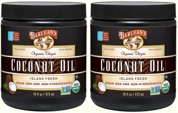 Barlean's Organic Virgin Coconut Oil, 16- Jar (Pack of 2)