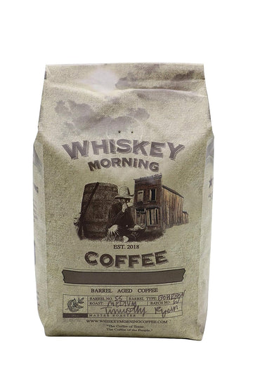 Whiskey Morning Coffee: Fire Roasted, Whiskey Infused, Small Batch Coffee (Ground)