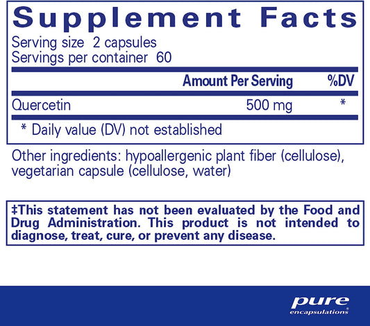 Pure Encapsulations Quercetin - Supplement with Bioflavonoids for Immu