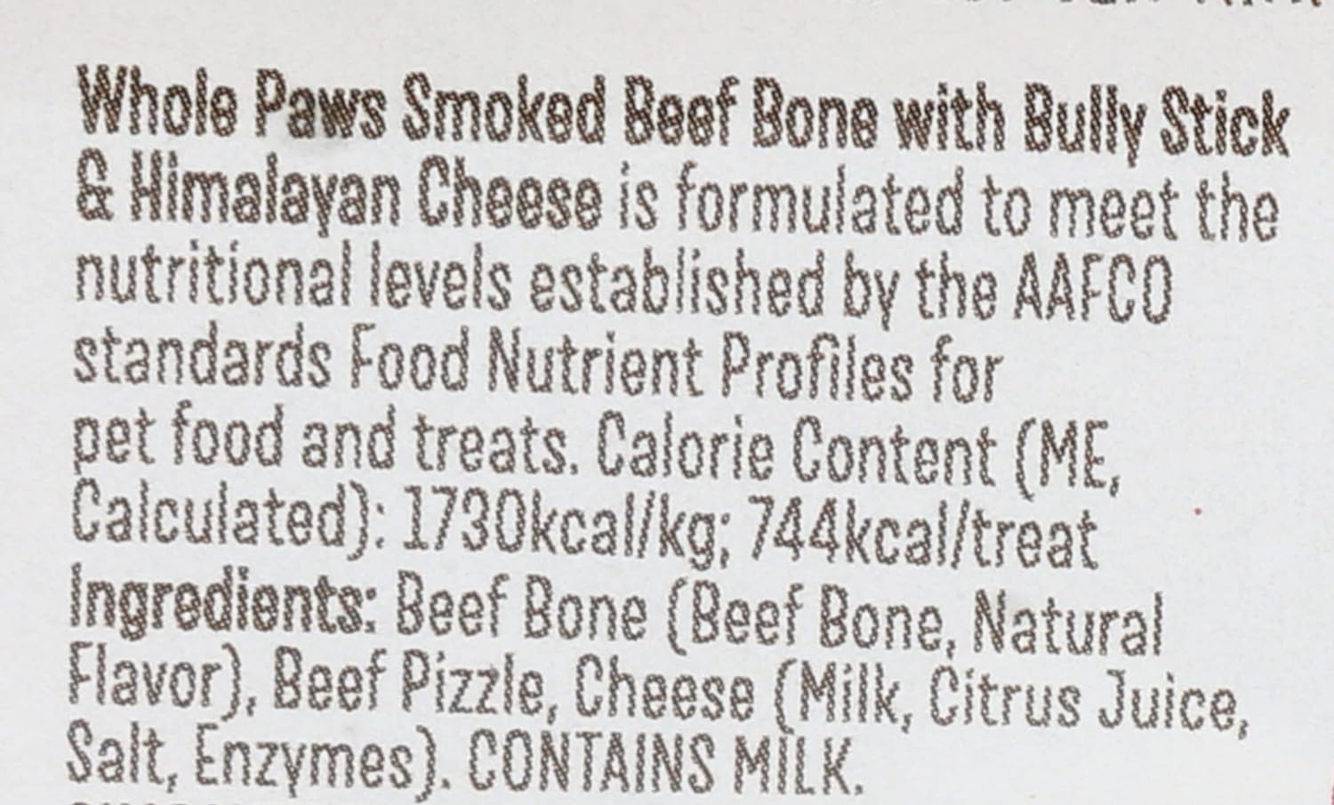 Whole Paws, Whole Paws, Smoked Bully Bone Large, 1 Count : P
