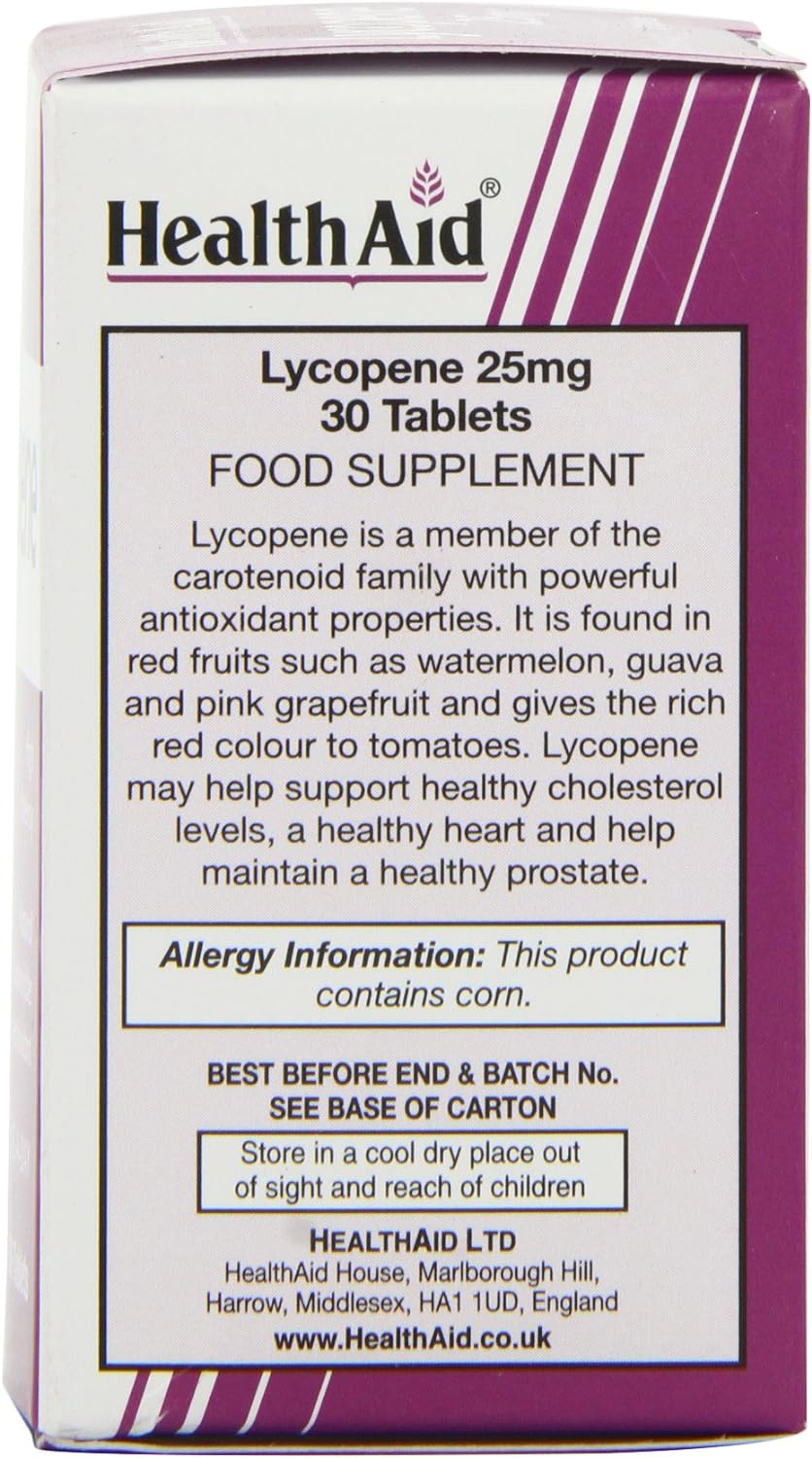 HealthAid Lycopene 25mg - 30 Tablets

