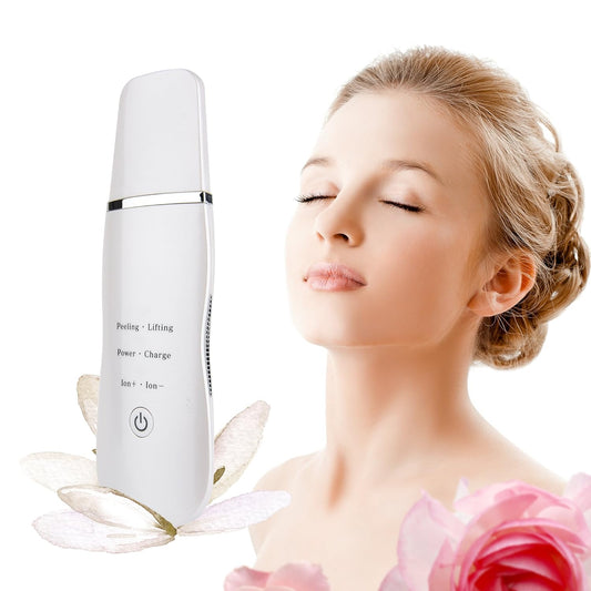 Rika Facial Skin Scrubber Gentle Peel Skin Peeling Extractor Cordless Rechargeable Pores Cleanser exfoliator