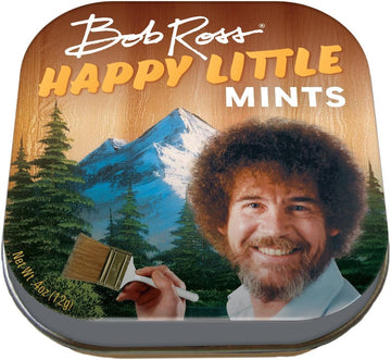 Bob Ross Happy Little Breath Mints,1 Tin, Net Wt 4oz (12g)