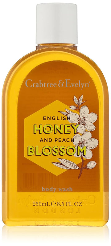 Crabtree & Evelyn Body Wash, English Honey and Peach Blossom, 8.5