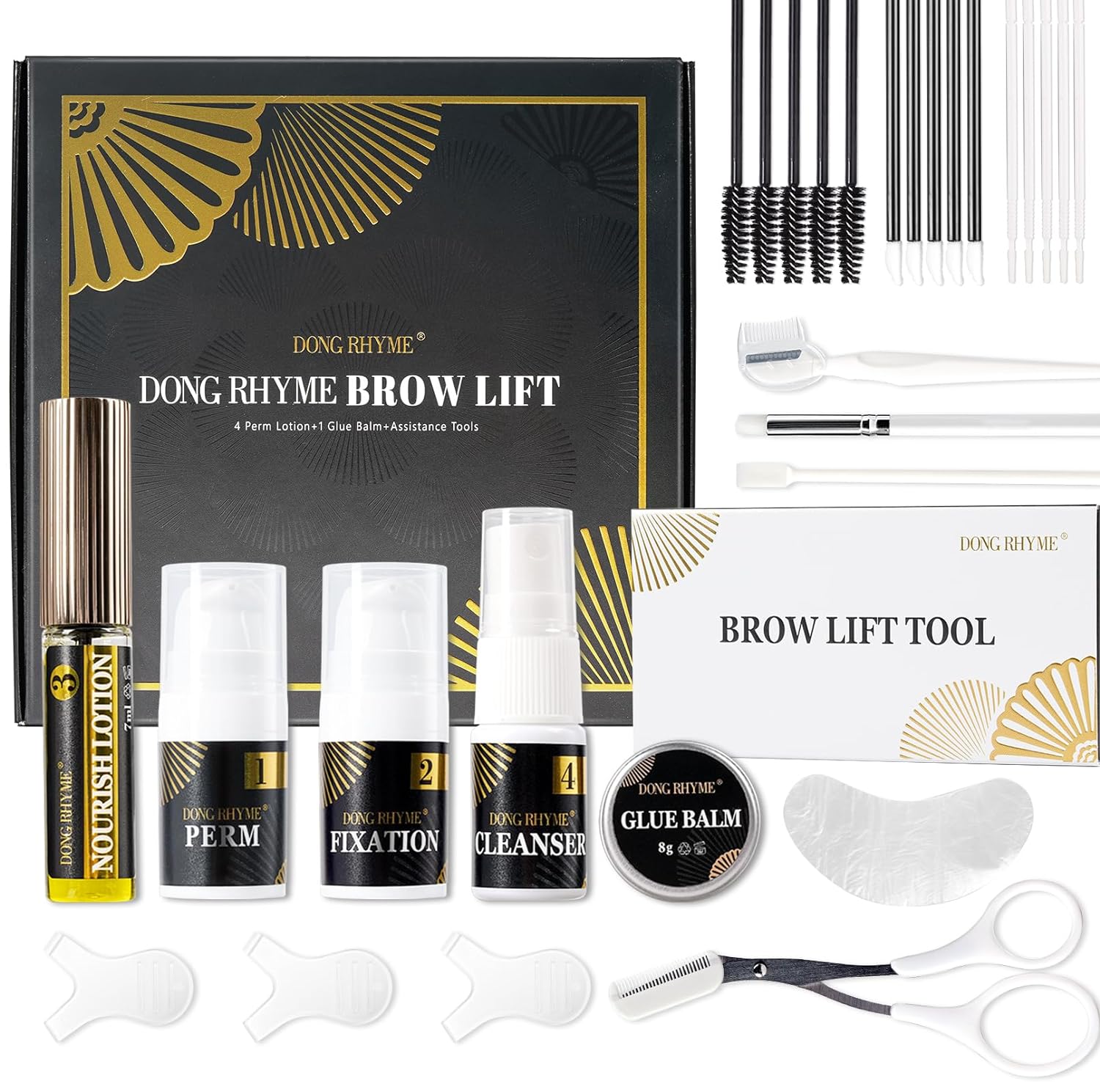 Brow Lamination Kit, DONG RHYME Eyebrow Lamination Kit Professional Long Lasting 6~8 Weeks Brow Lift Kit Easy to Use Eyebrow Kit at Home DIY