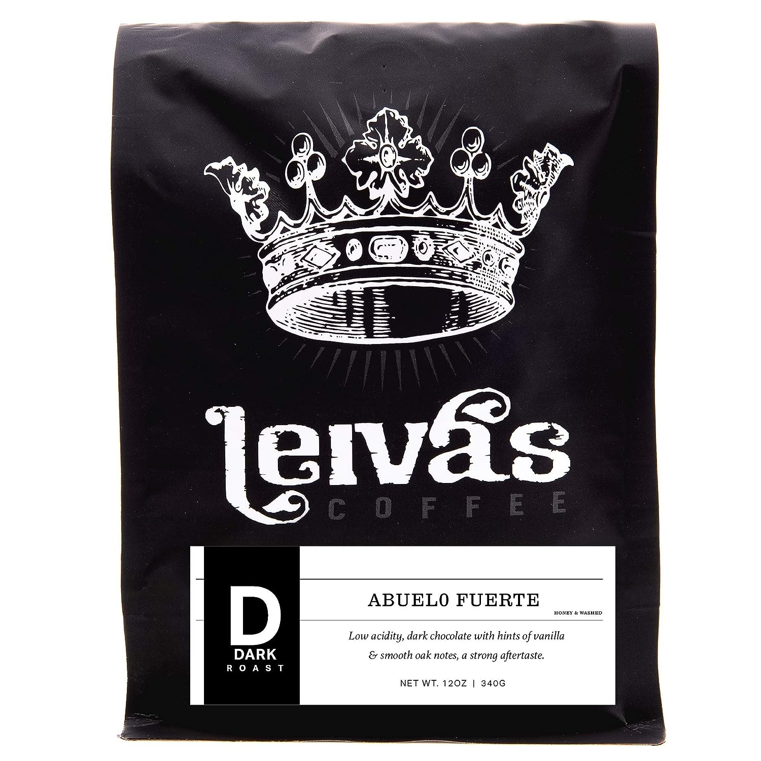 Leiva's Coffee - Dark Roast | Fair Trade | Organically Grown | Low Acidity | Single Origin | Hand Roasted | Farmer Direct (Whole Bean)