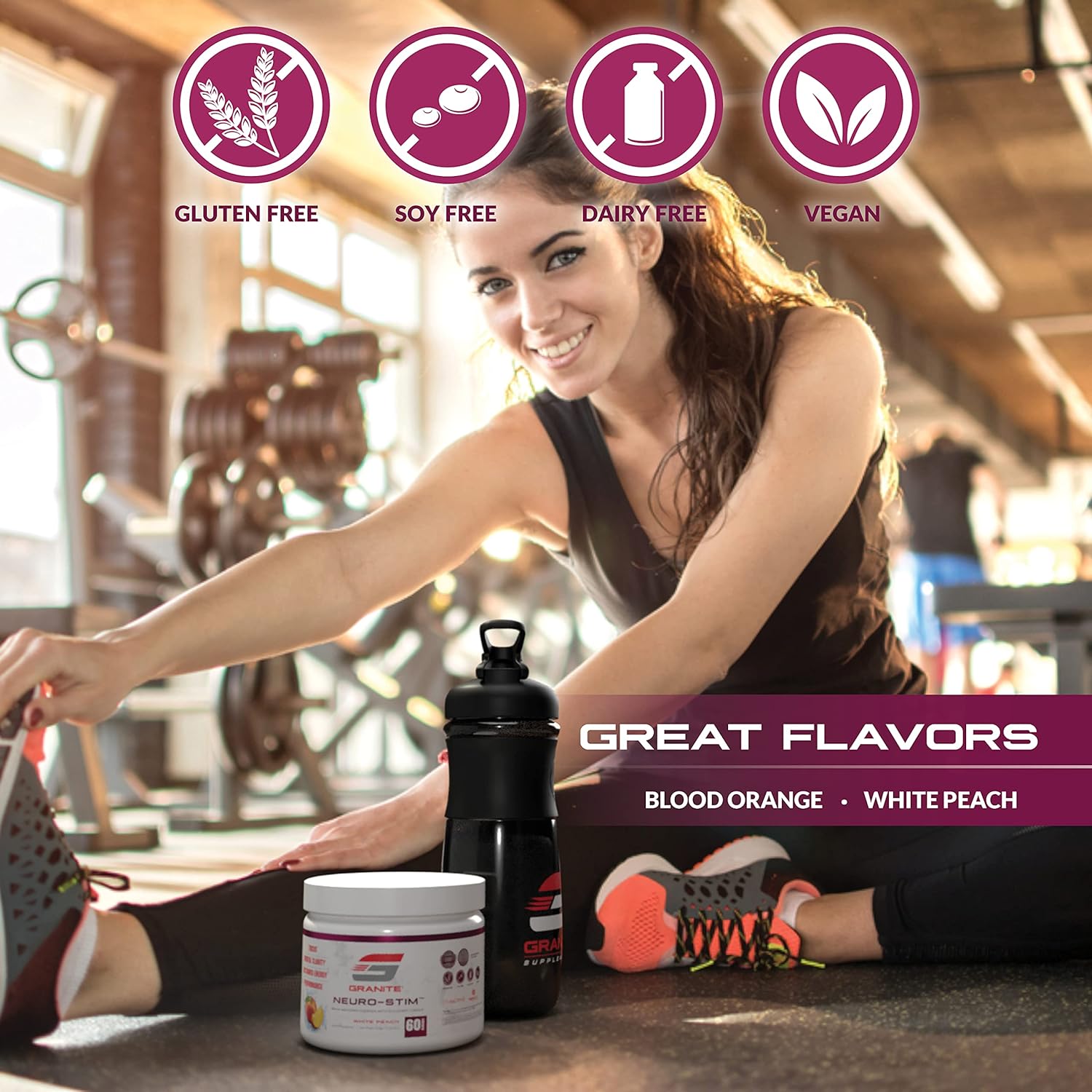 Granite® Neuro-Stim™ (Blood Orange) Brain Boosting Nootropic + Energy 