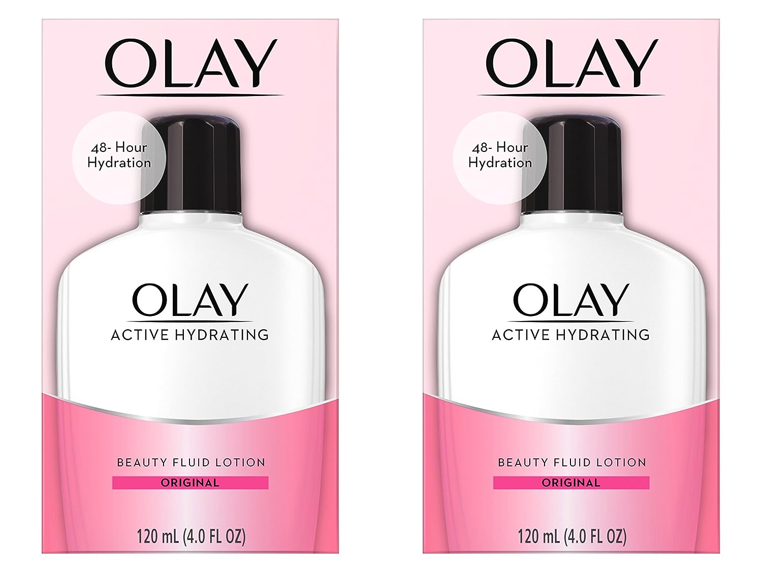 Face Moisturizer by Olay, Active Hydrating Beauty uid Lotion, Original Facial Moisturizer, 4 . (Pack of 2) Packaging may Vary