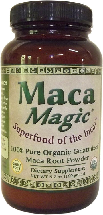Maca Magic 100 Percent Pure USDA Organic Gelatinized Maca Root Powder