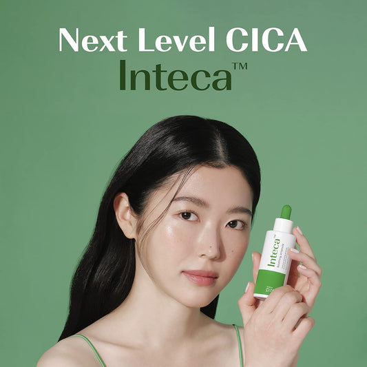 MAKEPREM INTECA Intensive Soothing CICA 20,000ppm Serum Ampoule VEGAN 1.7  Nano-Sized 8 Hyaluronic Acids Centella Quick Absorption Instant Calming Acne-Prone Irritated Sensitive Skin Korean Skincare